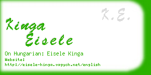 kinga eisele business card